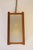1950s Mid Century Modern Fiberglass Walnut Brass Lantern Hanging Swag Lamp For Sale - Image 11 of 11