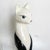 Mid-Century Modern Meow Century Modern Hand Painted Ceramic Cat Sculpture For Sale - Image 3 of 8