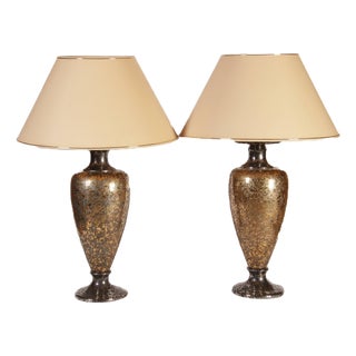 Vintage Ceramic Table Lamps, 1980, Set of 2 For Sale