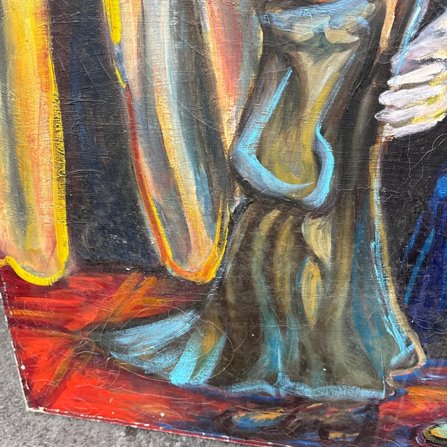 Original Acrylic on Canvas Painting, Artist Unknown For Sale - Image 12 of 12