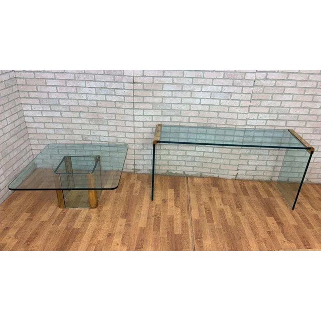Mid Century Modern Waterfall Coffee and Console Table for Pace Collection For Sale - Image 13 of 13