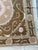 Mid-Century Modern Beige Brown Cotton Suzani Square With Pink Medallion For Sale - Image 3 of 10