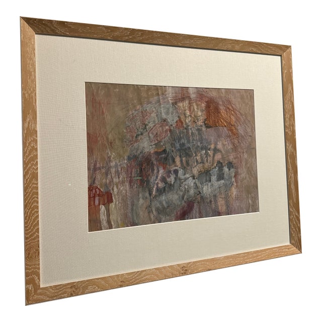 Mid 20th Century Abstract Pastel by Nancy Lee For Sale