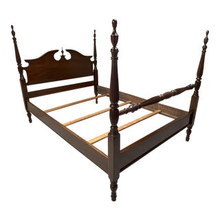 1940s Vintage Mahogany Bed Frame For Sale