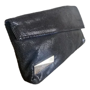 Postmodern Contemporary Thierry Mugler Black Evening Bag / Clutch Purse