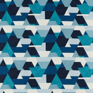 Harlequin Popova Fabric in Onsen/Japanese Ink/Silver Willow