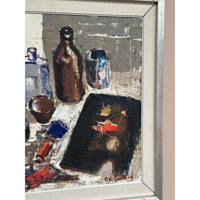 Eric Lundberg, The Work Table Atelier, 1960s, Oil on Canvas For Sale - Image 16 of 18