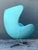 Metal Vintage Egg Chair After Arne Jacobsen For Sale - Image 7 of 12