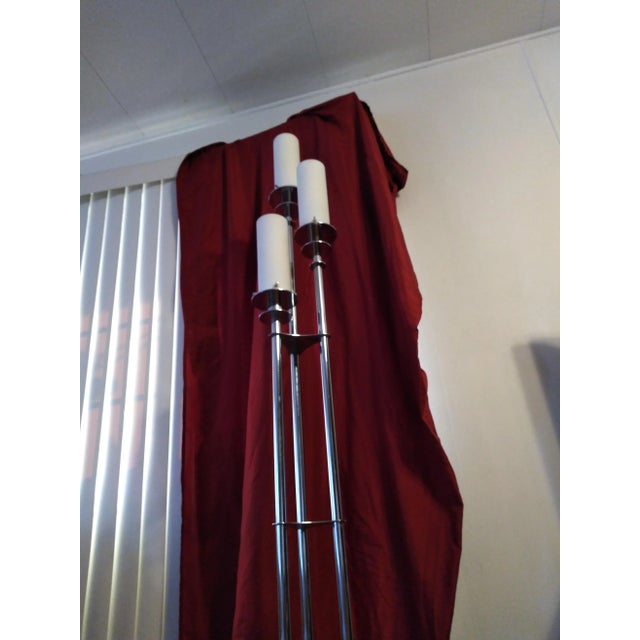 1980s Mid Century Style Three Arm Floor Lamp For Sale In San Diego - Image 6 of 12