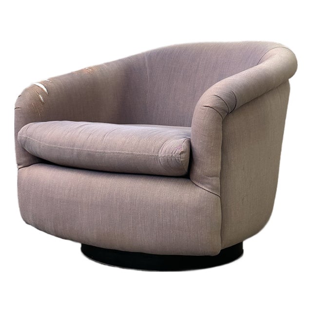 1990s Milo Baughman for Thayer Coggin Swivel and Tilt Chair For Sale