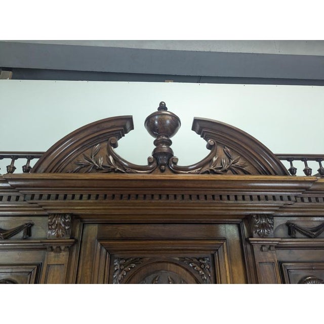 Large Renaissance-Style Cupboard in Walnut For Sale - Image 18 of 18