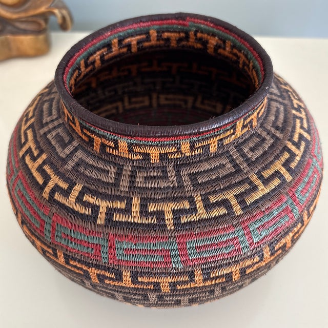 Contemporary Beautiful 21st Century Wounaan Rainforest Basket For Sale - Image 3 of 8