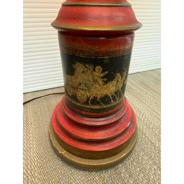 Vintage Chinoiserie Hand Painted Table Lamp For Sale - Image 12 of 12