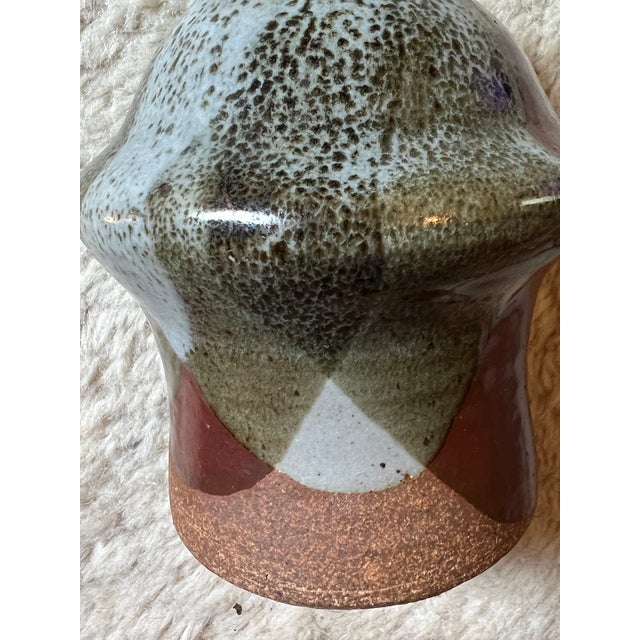Sculpture Materials Vintage 1970's Vessel, Vase Pottery Hand Thrown Signed DHS For Sale - Image 7 of 8