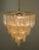 Glass Large Vintage Italian Chrome and Opaline, Amber, and Clear Murano Glass Chandelier, 1980s For Sale - Image 7 of 12