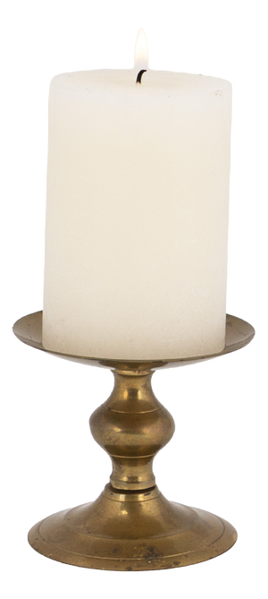 Mid-Century Cast Brass Altar Candlestick, 1960s
