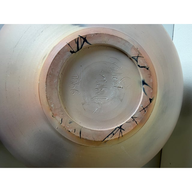 Large- 1986 Richard Mahaffey Abstract Sculptural Studio Pottery Vase – Signed For Sale - Image 11 of 12
