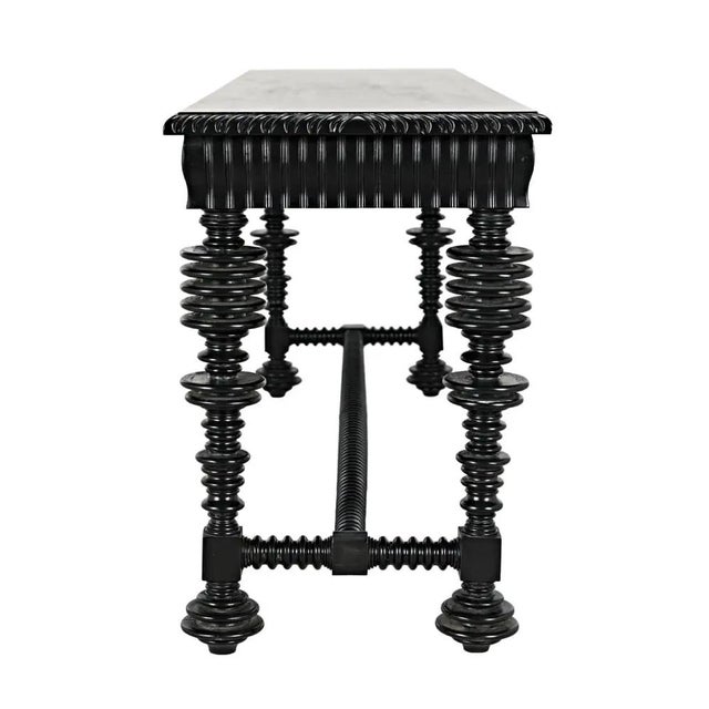 Not Yet Made - Made To Order NOIR Portuguese Console, Hand Rubbed Black For Sale - Image 5 of 5