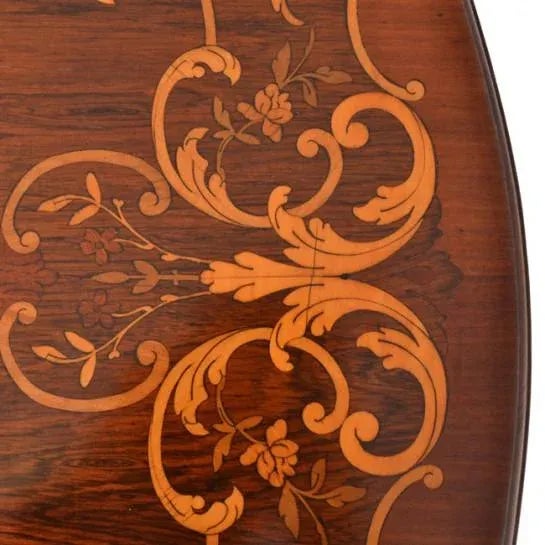 Antique French Table With Marquetry and Ormolu Mounts For Sale - Image 10 of 13