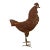 Folk Art Hand-Made Iron Rooster For Sale