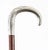 Antique French Silver Walking Cane Stick, 1800s For Sale - Image 4 of 12