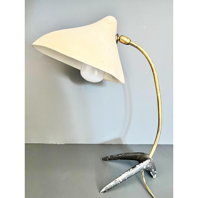 Mid-Century Beige Table Lamp by Louis Kalff for Philips, Netherlands, 1950s For Sale - Image 11 of 11