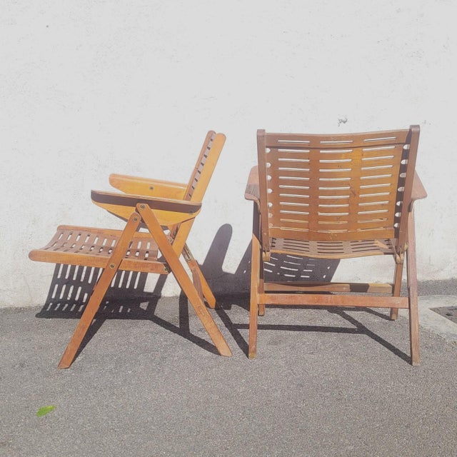 Rex Folding Lounge Chairs by Niko Kralj, 1950s, Set of 8 For Sale - Image 15 of 18