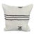 Turkish Hemp Pillow Cushion Natural Beige Black Cushion Cover 20"x20" For Sale
