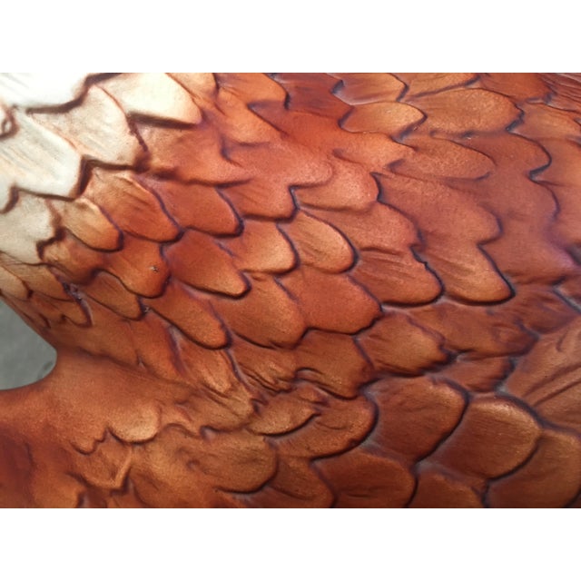 20th Century Large Italian Glazed Terra Cotta Eagle For Sale - Image 11 of 12