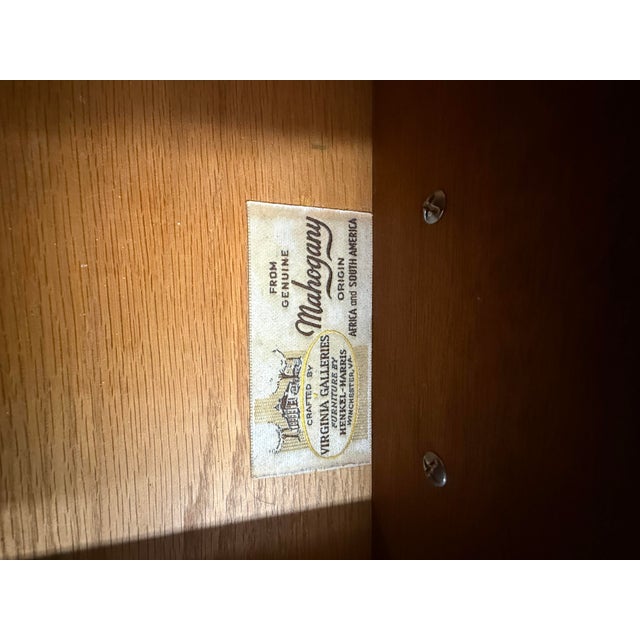 Late 20th Century Henkel Harris Mahogany Dresser For Sale In Baton Rouge - Image 6 of 12