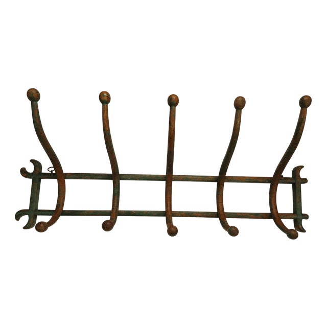 Wall-Mounted Coat Rack from Thonet, 1890s For Sale
