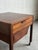 Rosewood Sewing Table Side End Nightstand With Drawer and Rolling Wheels Denmark 1960s For Sale In Los Angeles - Image 6 of 9