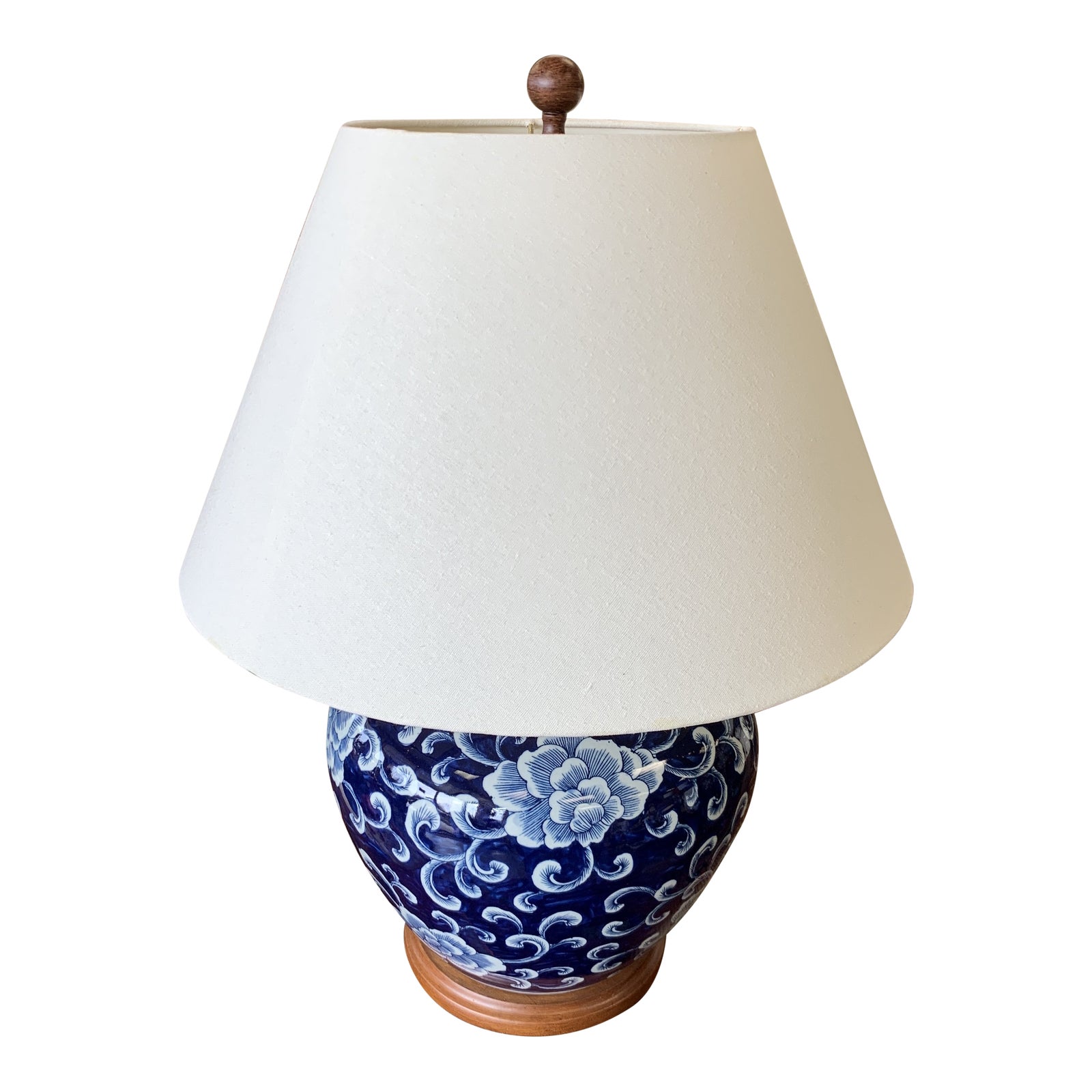 Ralph Lauren Home Floral Porcelain Ginger Jar Lamp Chairish