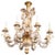 Offered is an Italian carved, solid wood Monkey chandelier. This piece has eight lights and a light finish with gilding....