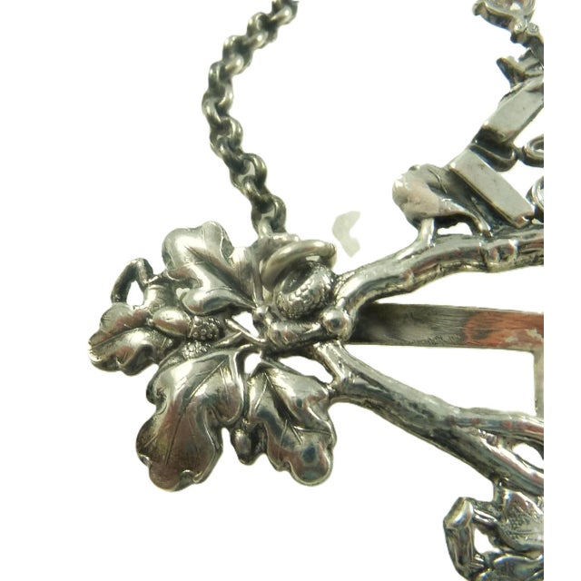 Victorian Victorian English Sterling Silver Decanter Label | Earl's Coronet Motif | London 1866 For Sale - Image 3 of 8
