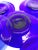 1960s Hand Blown Art Glass Cobalt Blue Butter Plates Set of 6 For Sale - Image 5 of 11