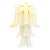 Contemporary Frosted “Selle” Murano Glass Wall Sconce in Mazzega Style For Sale