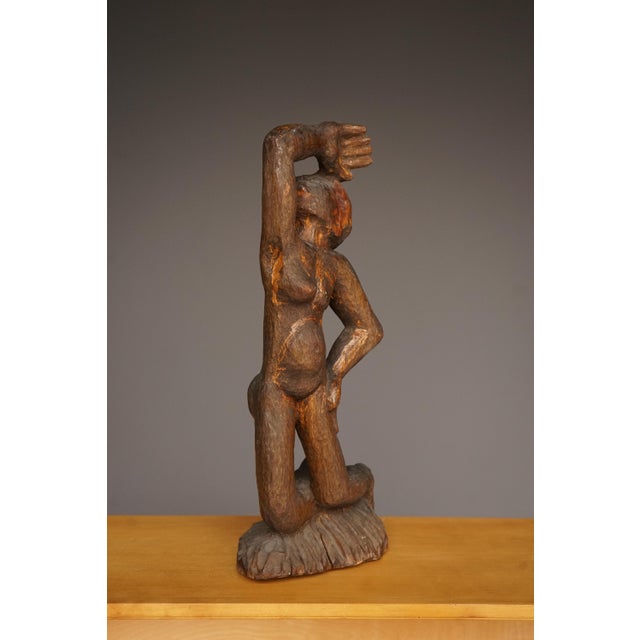 Modern Mid-Century Expressionist Sculpture of a Woman, 1950s For Sale - Image 3 of 11