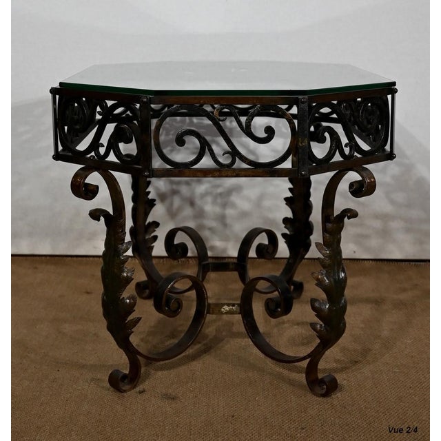 Wrought Iron Coffee Table, 1930s For Sale - Image 9 of 15