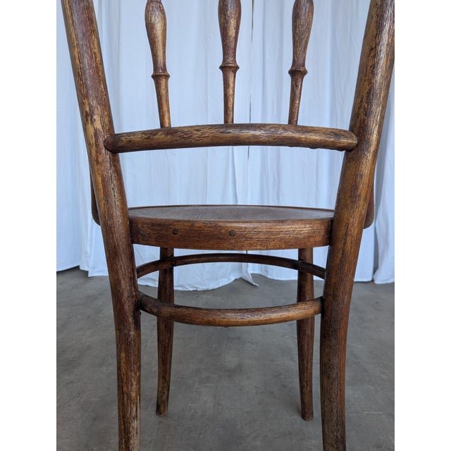 Vintage Carved Bentwood Dining Chair in the style of Thonet Style, 1960s For Sale - Image 12 of 18