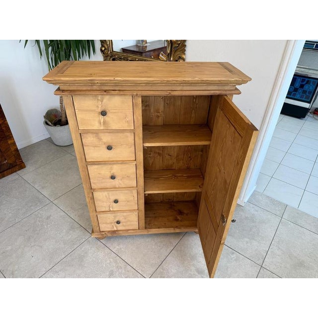Rustic Farmhouse Pantry Cupboard For Sale - Image 5 of 8