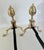 Metal Pair of Late 18th Century Etched Federal Period Philadelphia Brass and Iron Andirons or Firedogs For Sale - Image 7 of 12