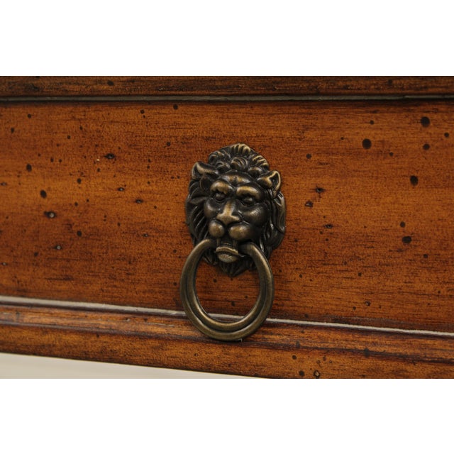 Marble Top Empire Style 1 Drawer Petticoat Console Table For Sale - Image 11 of 13