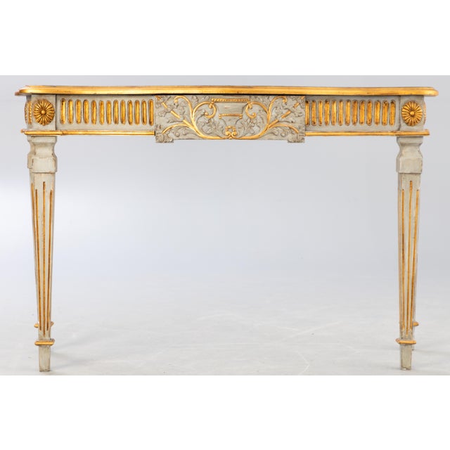 1940s Vintage Decorated Console Table, 1940s For Sale - Image 5 of 5
