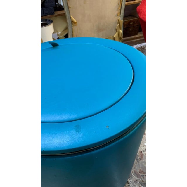 1960s Dilly Dally Dressing Table in Turquoise by Luigi Massoni for Poltrona Frau, 1968 For Sale - Image 5 of 14