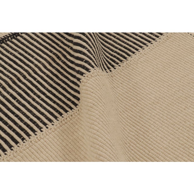 Rug & Kilim's Contemporary Rez Kilim Flatweave With Contemporary Stripe Design For Sale - Image 10 of 10