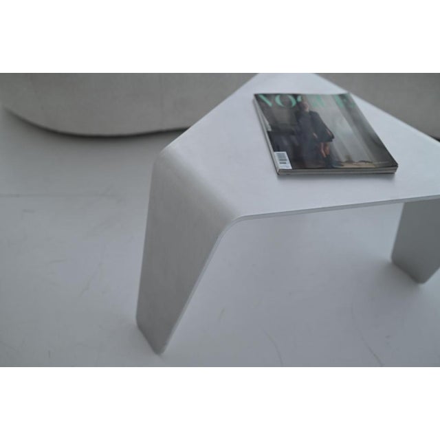 Sculptural Coffee Table in Brushed Aluminum by Veliento For Sale - Image 10 of 13
