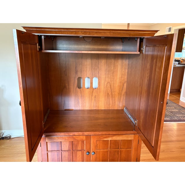 2000 - 2009 Arts & Crafts Armoire/Entertainment Center For Sale - Image 5 of 10