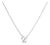 10K White Gold Diamond Accent "X" Initial Script Style Pendant Necklace For Sale