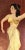 Vintage Lady in Yellow! This wonderful painting, created on board and set in a thin wooden frame, features a young woman...